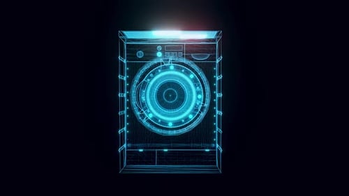 Washing Machine Hologram Rotating Hd