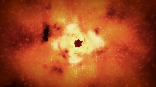 Abstract Fiery Energy Tunnel Background Animation