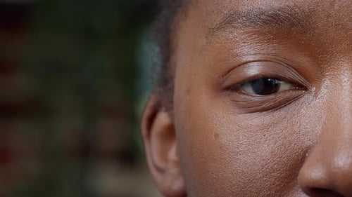 Woman's Face Close-Up Detail