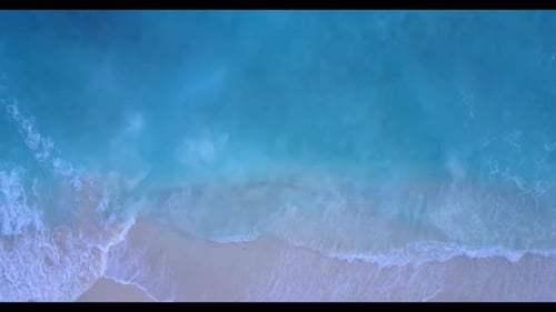 Aerial drone shot texture of tropical sea view beach voyage by aqua blue sea with white sand backgro