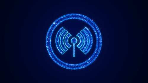 Holograma 3D de tecnologia de Internet Wi-Fi V2