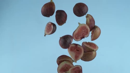 Figs flying in slow motion, shot with Phantom Flex 4K at 1000 frames per second