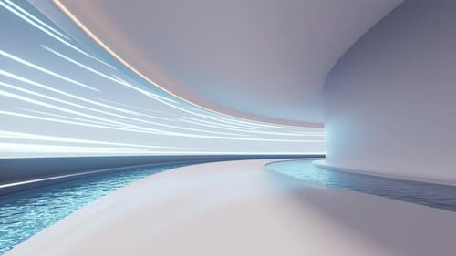 Empty room with water inside