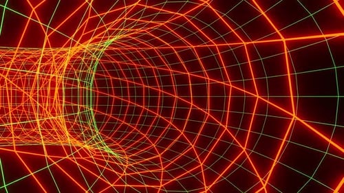 VJ Loop Of The Net Donut Digit Tunel-Hintergrund für Musik HD