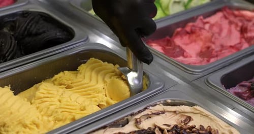 Eiscreme mit Geschmack