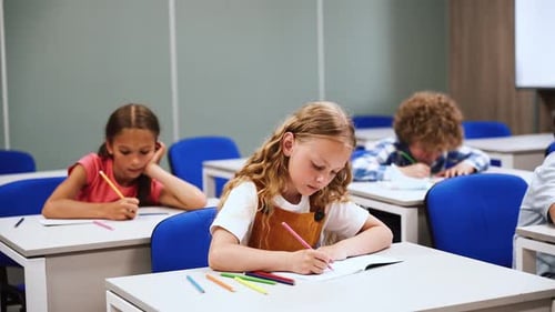 Children at the primary school