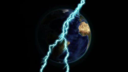 Lightning and the earth