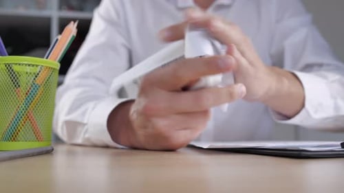 Man Crums Up a Contract in Anger