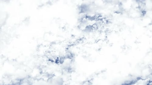 Animated White Clouds Abstract Background Loop
