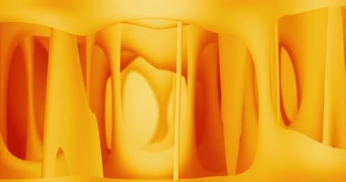 Abstract Fluid Orange Organic Motion Background