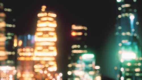 Abstract Bokeh City Lights Loopable Background