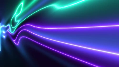 Abstract Colorful Neon Wavy Background 4K