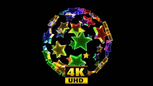 Star Ball Is Multicolored 4K