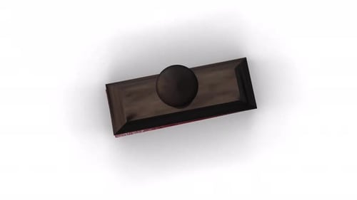 Animated Rubber Stamp Official Text Reveal