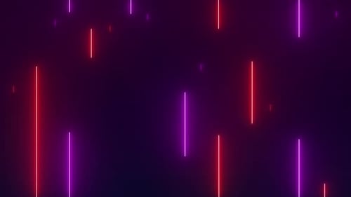 Dynamic Neon Vertical Lines Abstract Background Animation