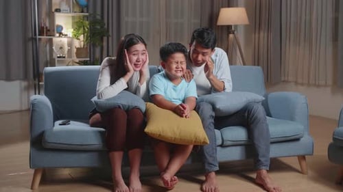 Family Reacts to Shocking TV Show at Home