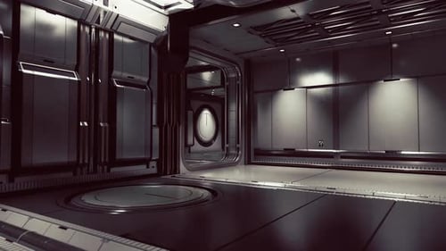 Scifi-Metallkanäle in Raumfahrzeugen