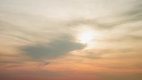 Beautiful Golden Sky at Sunrise or Sunset