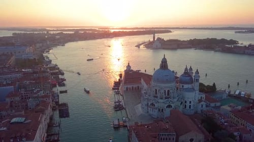 Aerial View Italy Venice