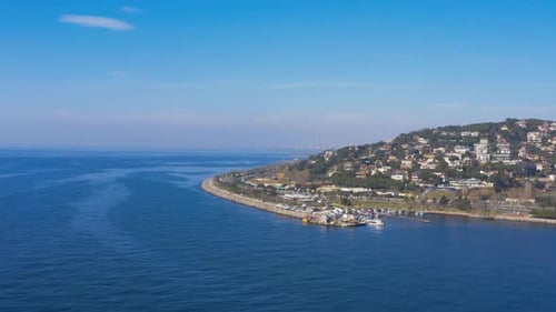 Vue aérienne d'Istanbul Maltepe Bosphore