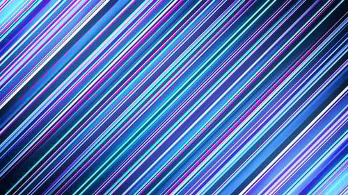 Abstract Neon Glowing Diagonal Lines Background Loop