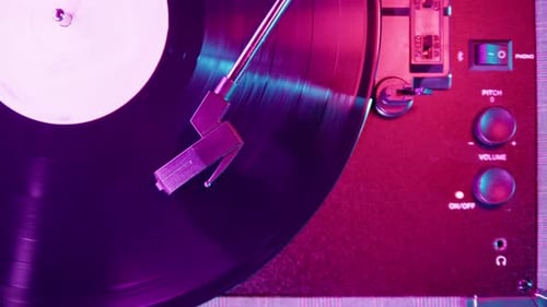 Vinyl Record Closeup