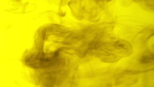 Abstract Dark-Yellow Liquid Flowing Into Bright-Yellow Liquid