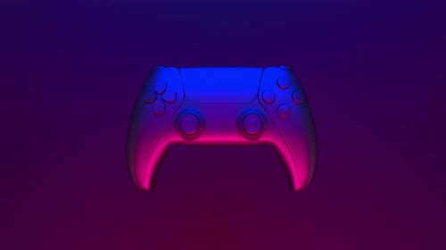 Abstract game controller with reflections