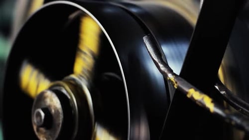 Wheel Pulley in the Factory.