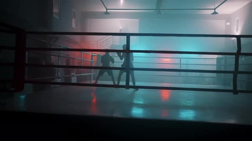Sparring im Ring