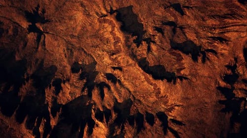 Top Erial View of the Red Rock Canyon