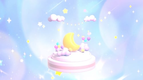 Yellow Crescent Moon Toy