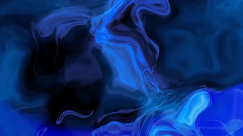 Abstract Blue Fluid Glow Digital Motion Background
