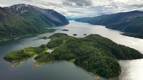 Aerial Footage Beautiful Nature Norway