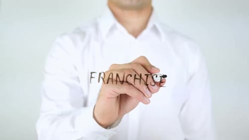 Writing Franchise on Transparent Surface