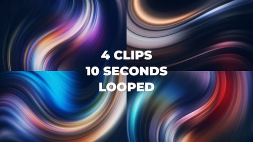 Fluid Abstract Light Trails Background Pack