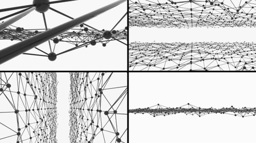 Abstrakte Pulsation des Gewebes