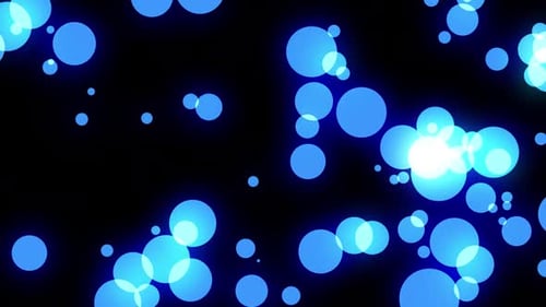 Animation des Blue Bubbles Bokeh-Effekts