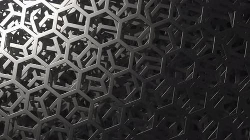 Modern Geometric Hexagon Pattern Seamless Loop Background