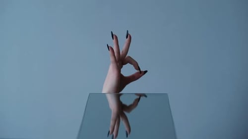 Okay Hand Agreement Sign Approving Woman Gif Loop