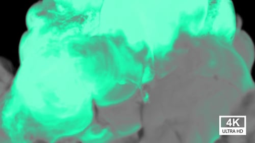 Fluid Green Smoke Element Transition Reveal