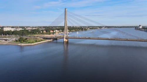 Panorama der Rigaer Brücke