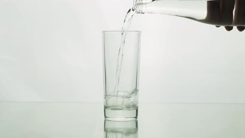Liquid Poured into a Glass