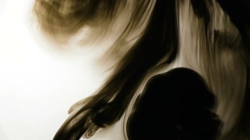 Beautiful Black Watercolor Formations and Metamorphosis