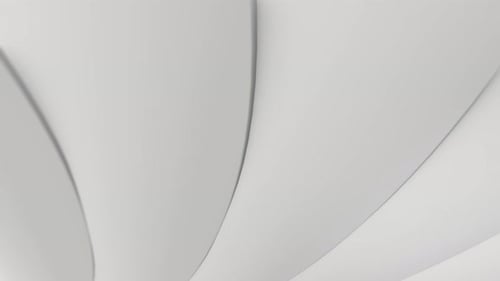 Seamless Loop of Elegant Abstract Fluid White Waves Background