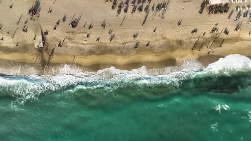Texture of the sea and a beautiful day color