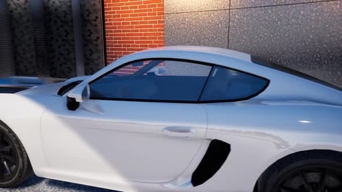 White Sports Car
