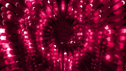 Abstract Glowing Particles Red Loop