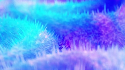 Wavy Flowing Colorful Gradient Shape With Bumps Backdrop