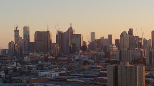City Sunset Drone Shoot